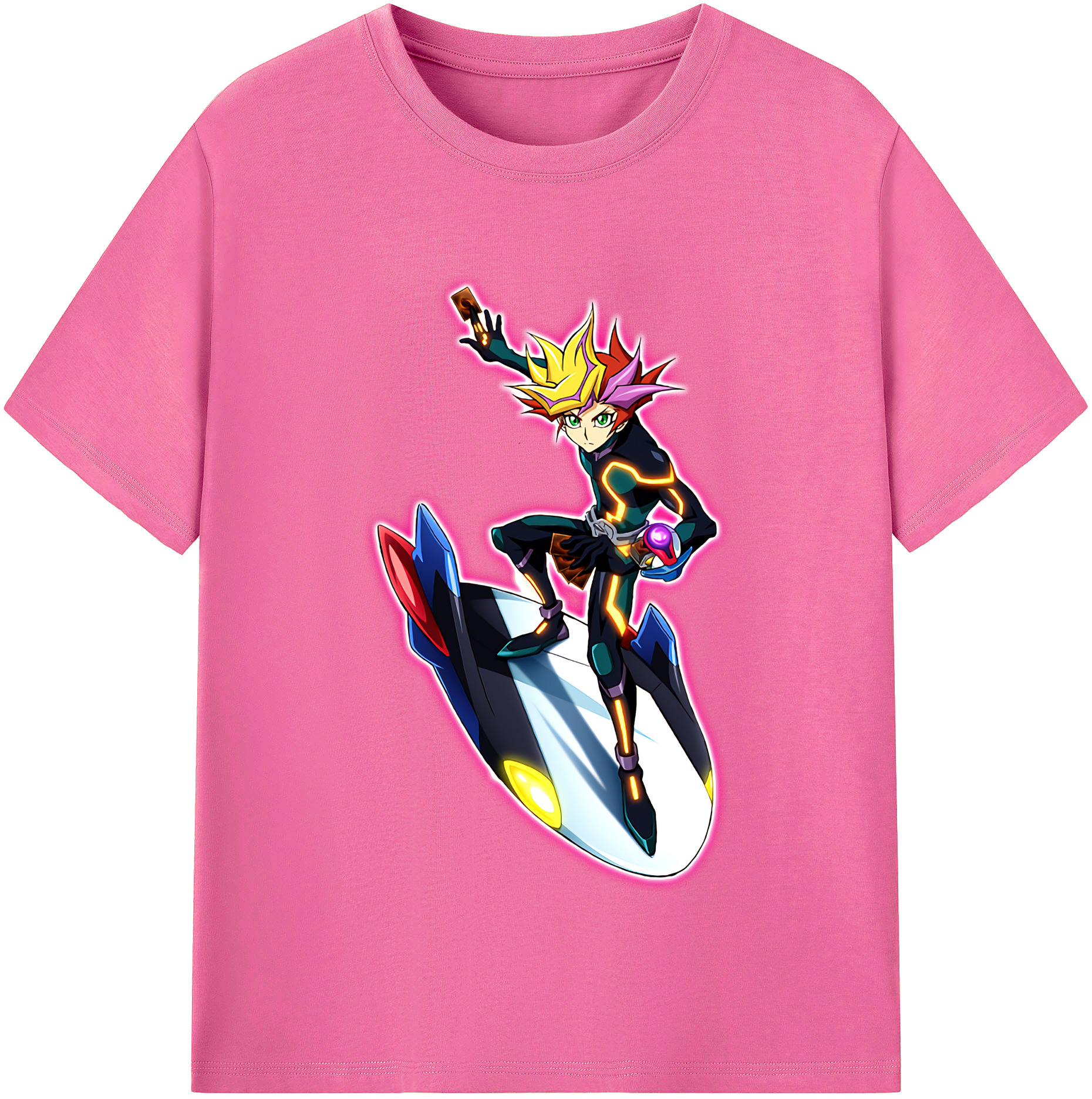 （画像用） 遊☆戯☆王 Yu-Gi-Oh! レディースカジュアルプリントTシャツ（綿100％）